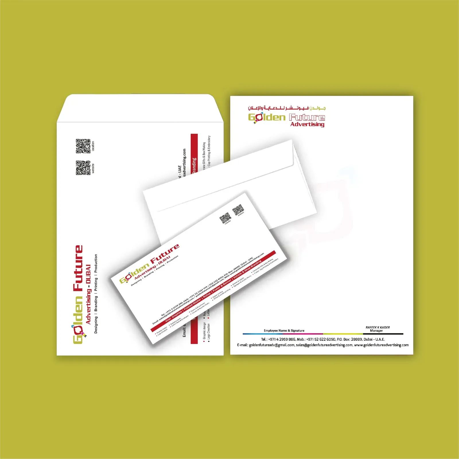 Letter Head And Envelopes sample 1